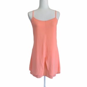 TopShop Neon Tiered Layered Strappy Shift Dress